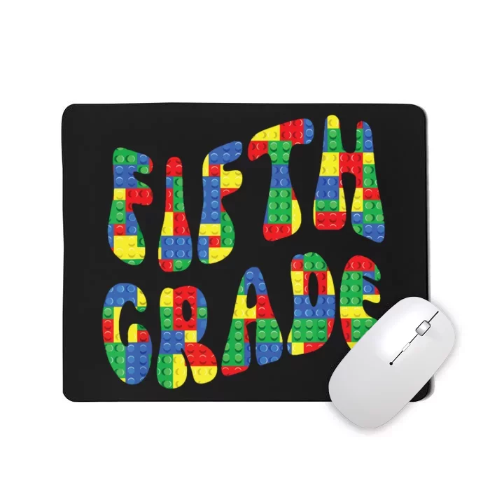 Building Bricks Fifth Grade 5 Boy Teacher Master Builder Mousepad