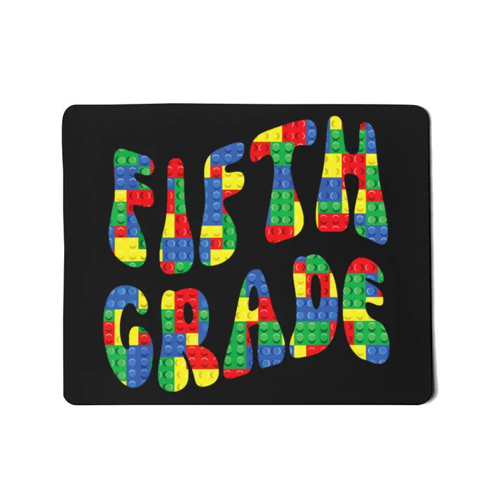 Building Bricks Fifth Grade 5 Boy Teacher Master Builder Mousepad