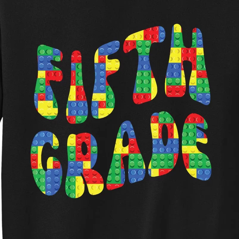 Building Bricks Fifth Grade 5 Boy Teacher Master Builder Tall Sweatshirt