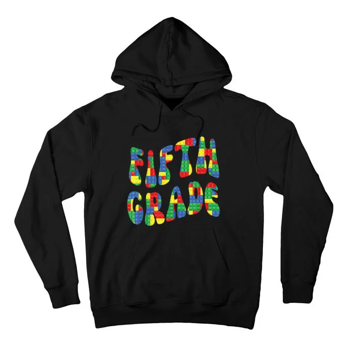 Building Bricks Fifth Grade 5 Boy Teacher Master Builder Tall Hoodie