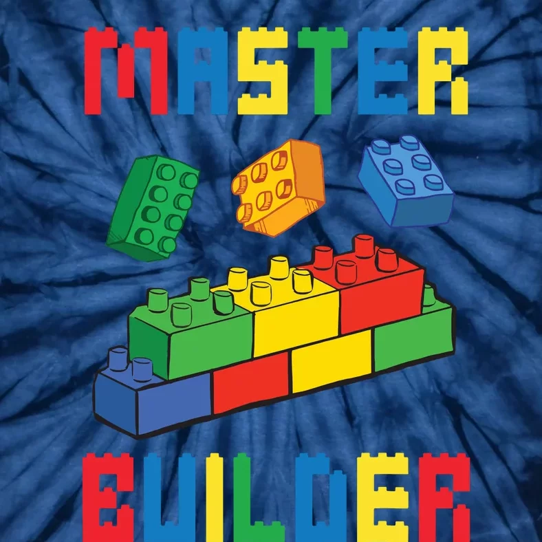 Brick Builder Funny Blocks Building Master Builder Toys Tie-Dye T-Shirt