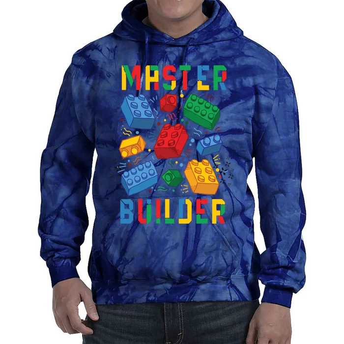 Brick Builder Funny Blocks Master Builder Tie Dye Hoodie