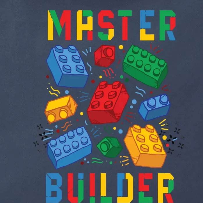 Brick Builder Funny Blocks Master Builder Zip Tote Bag