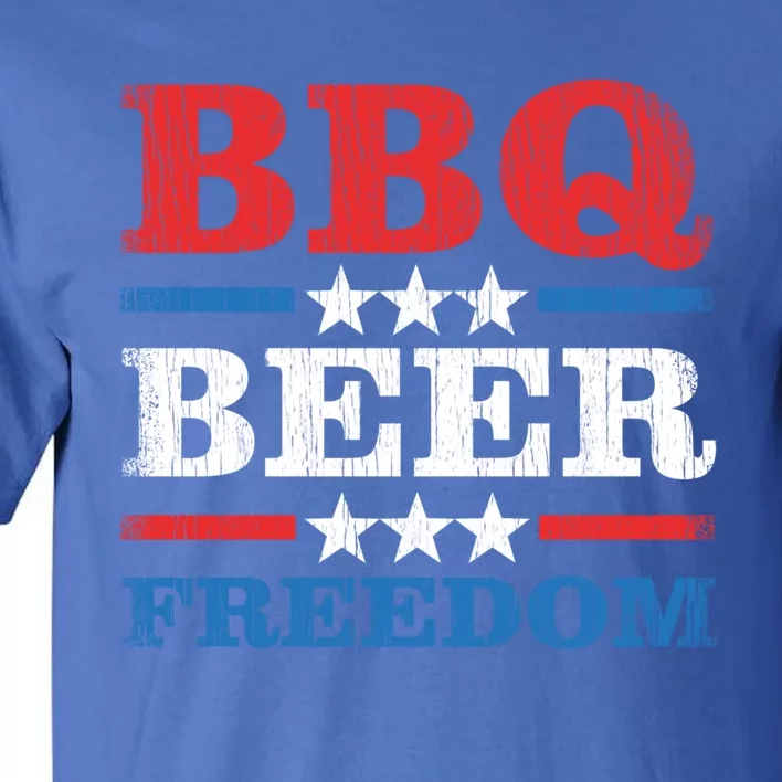 Bbq Beer Freedom Usa Party Gift Tall T-Shirt