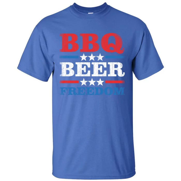 Bbq Beer Freedom Usa Party Gift Tall T-Shirt