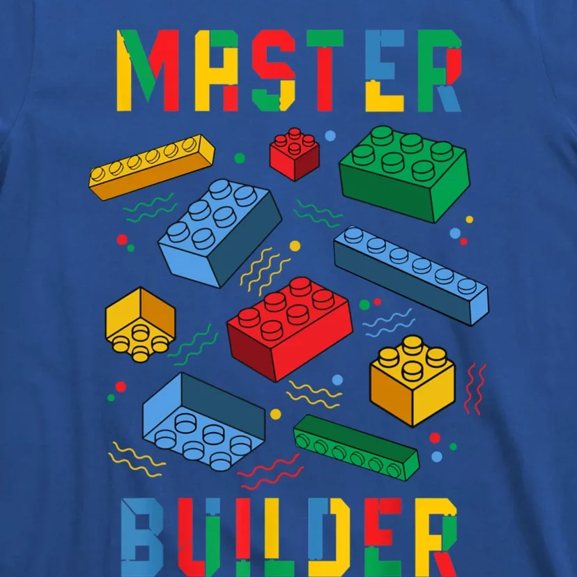 Brick Builder Funny Blocks Building Master Builder Toys Gift T-Shirt