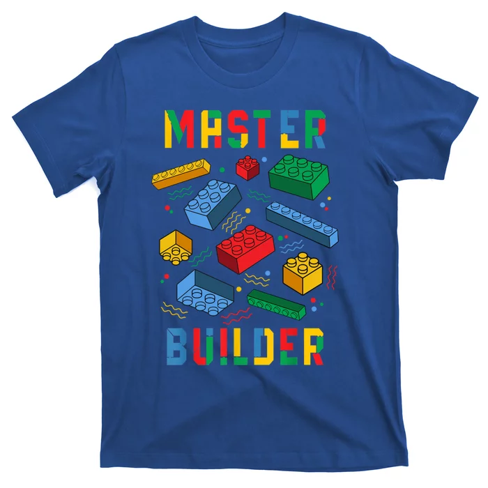 Brick Builder Funny Blocks Building Master Builder Toys Gift T-Shirt