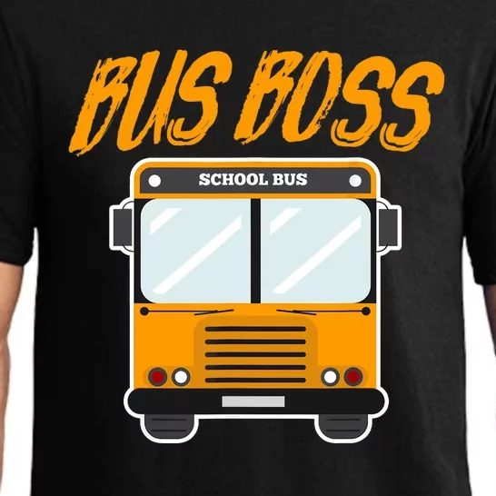 Bus Boss Funny School Bus Driver Pajama Set