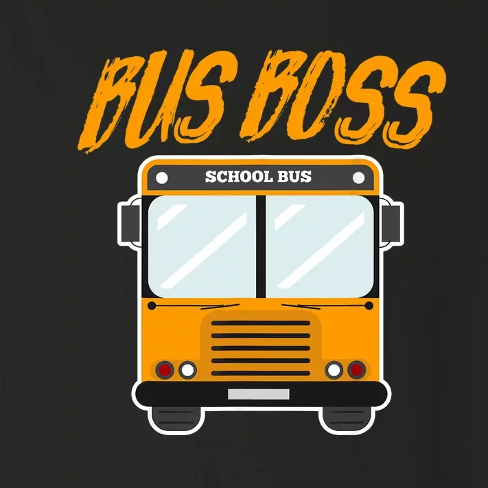 Bus Boss Funny School Bus Driver Toddler Long Sleeve Shirt