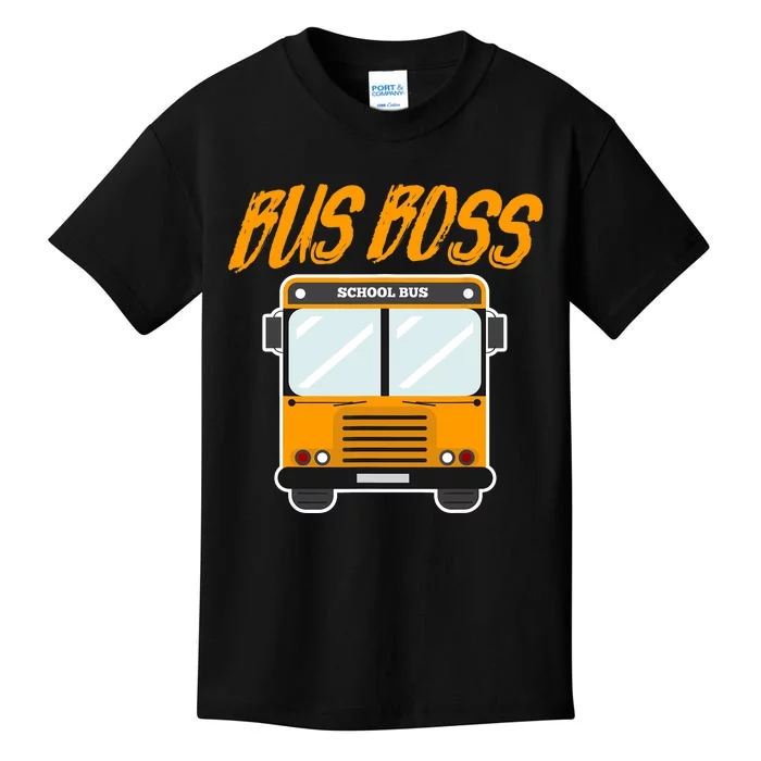 Bus Boss Funny School Bus Driver Kids T-Shirt