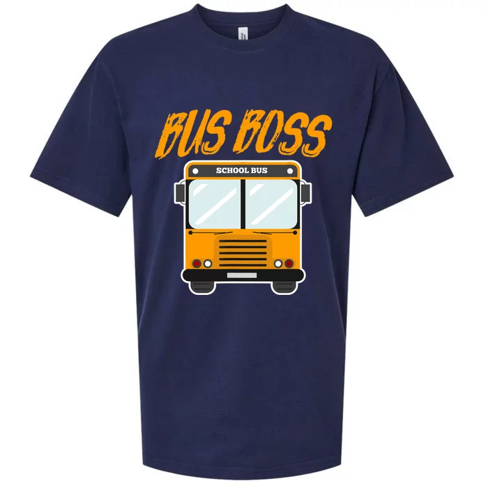 Bus Boss Funny School Bus Driver Sueded Cloud Jersey T-Shirt