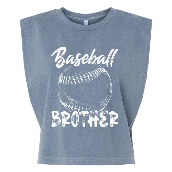 Baseball Brother For Family Matching funny Players Team Garment-Dyed Women's Muscle Tee