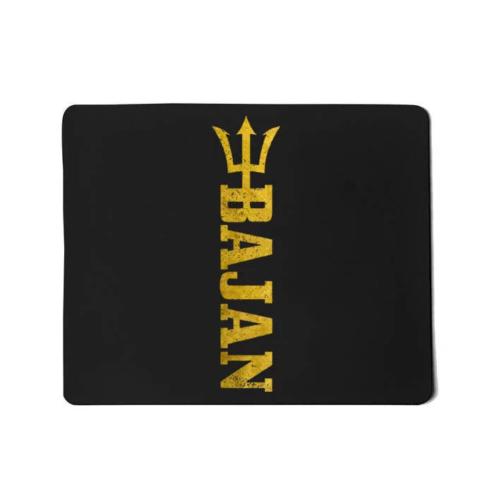 Bajan Barbados Flag Pride Vintage Mousepad