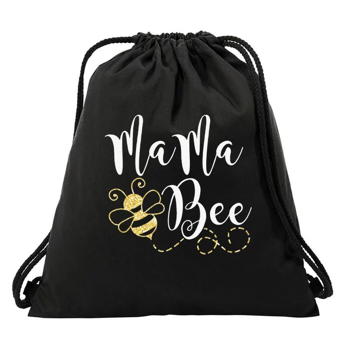 Birthday Bee Family Mama Bee Mom Mothers Gift For Women Drawstring Bag