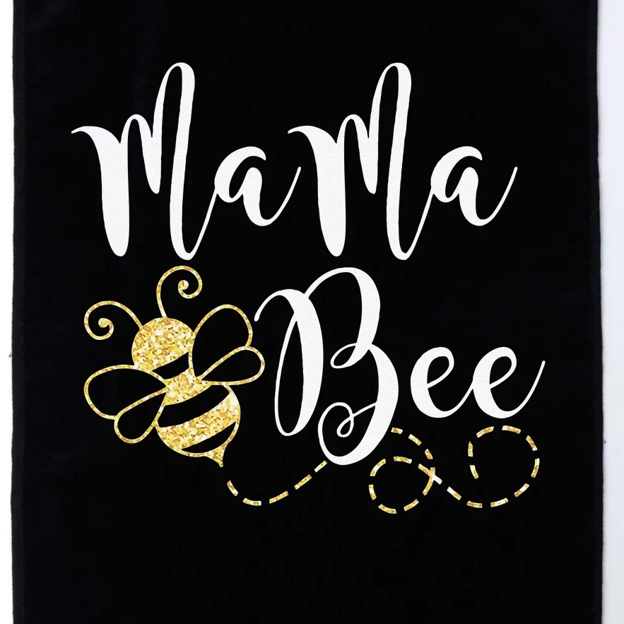 Birthday Bee Family Mama Bee Mom Mothers Gift For Women Platinum Collection Golf Towel