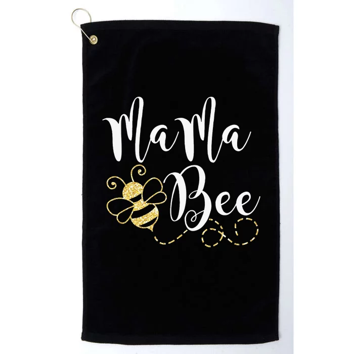 Birthday Bee Family Mama Bee Mom Mothers Gift For Women Platinum Collection Golf Towel