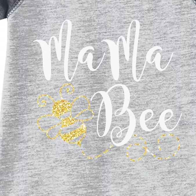 Birthday Bee Family Mama Bee Mom Mothers Gift For Women Infant Baby Jersey Bodysuit