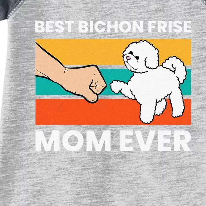 Best Bichon Frise Mom Ever Cute Bichon Frise Dog Gift Infant Baby Jersey Bodysuit