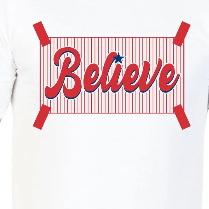 Believe Baseball Fan Philadelphia Baseball Comfort Colors T-Shirt