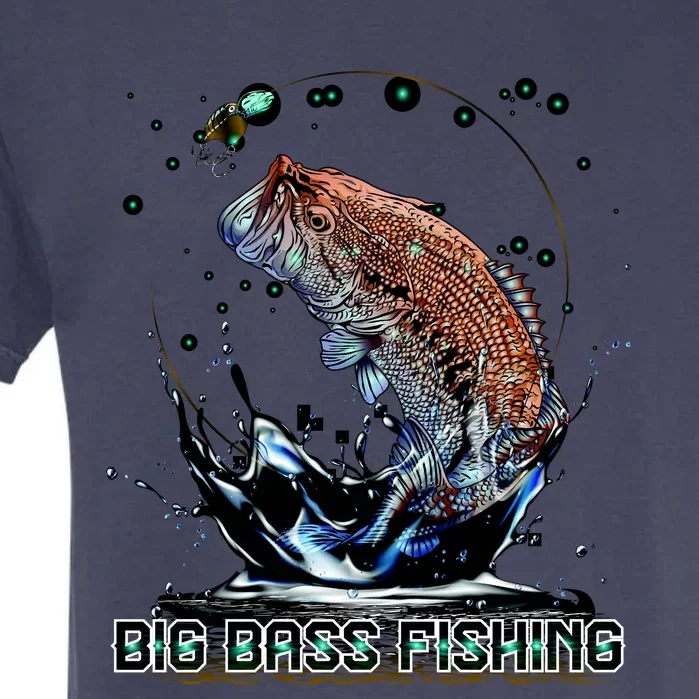 Big Bass Fishing Garment-Dyed Heavyweight T-Shirt