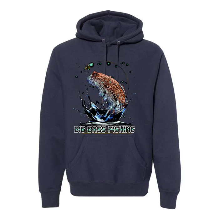 Big Bass Fishing Premium Hoodie