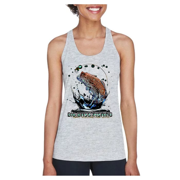 Big Bass Fishing Women's Racerback Tank