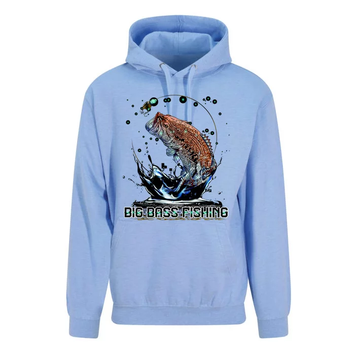 Big Bass Fishing Unisex Surf Hoodie