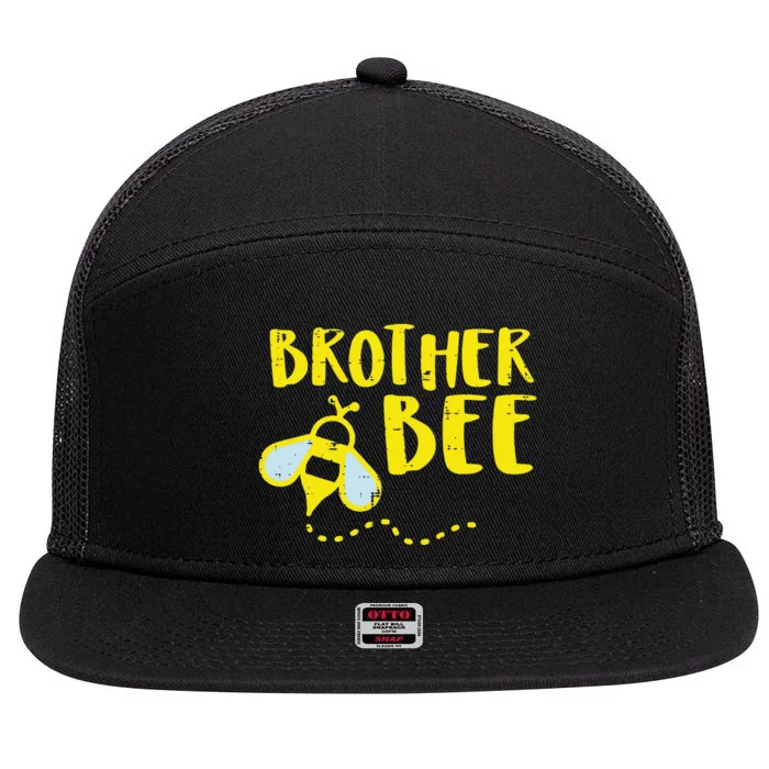 Brother Bee Family Matching Bro 7 Panel Mesh Trucker Snapback Hat