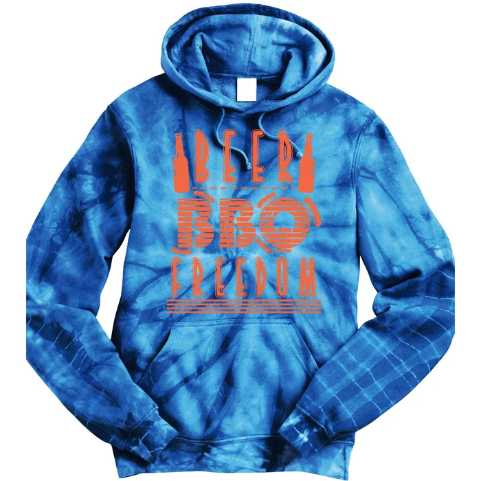 Beer Bbq Freedom Gift Tie Dye Hoodie