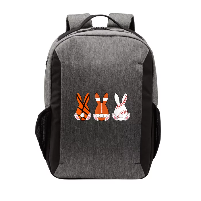 Basketball Baseball Football Sports Easter Bunny Rabbits Vector Backpack