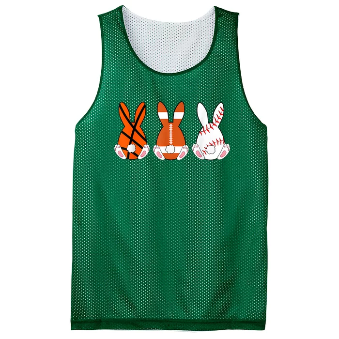 Basketball Baseball Football Sports Easter Bunny Rabbits Mesh Reversible Basketball Jersey Tank