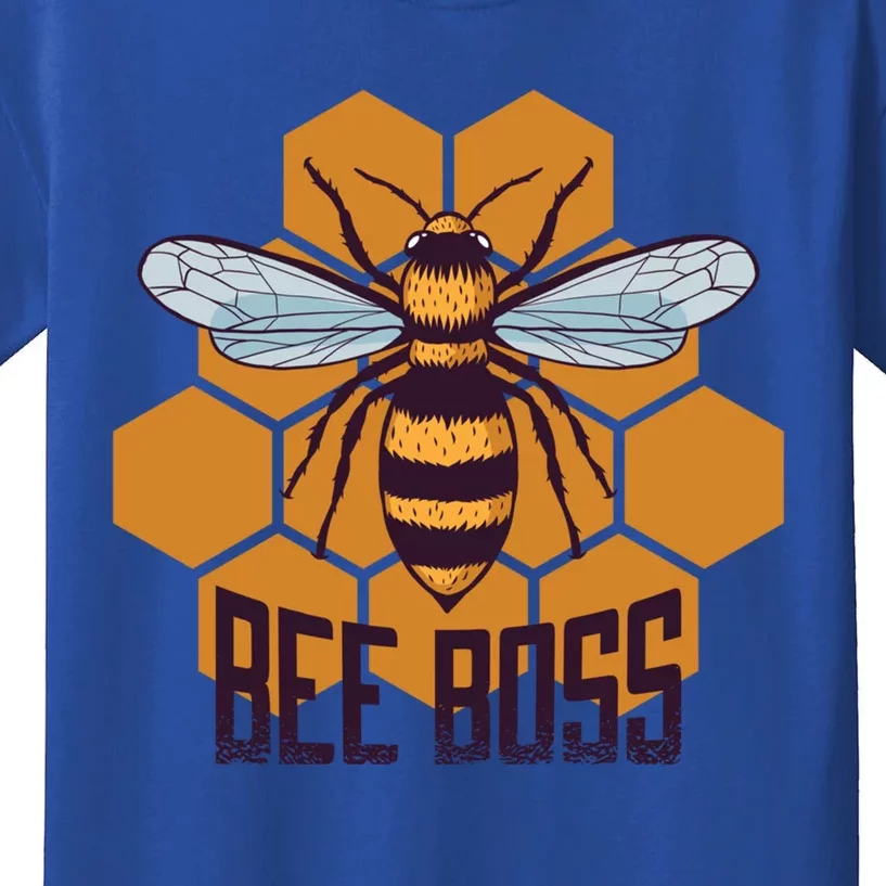 Bee Boss For Beekeepers Who Grow Bees Gift Kids T-Shirt