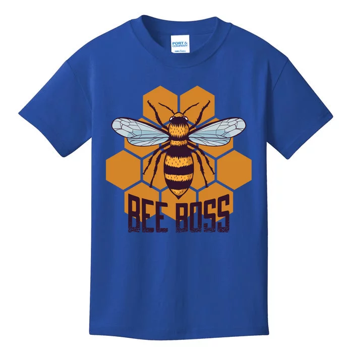 Bee Boss For Beekeepers Who Grow Bees Gift Kids T-Shirt