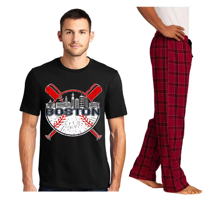 Boston Baseball For And Women Pajama Set