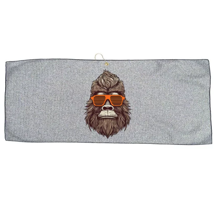 Bigfoot Birthday For Cool Striped Animal Theme Party Large Microfiber Waffle Golf Towel