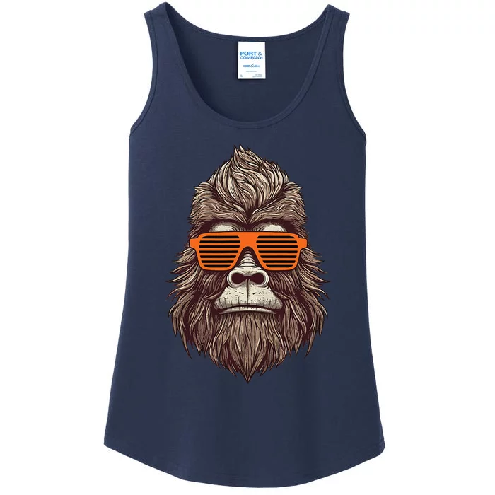 Bigfoot Birthday For Cool Striped Animal Theme Party Ladies Essential Tank