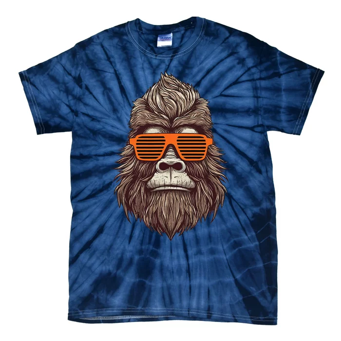 Bigfoot Birthday For Cool Striped Animal Theme Party Tie-Dye T-Shirt