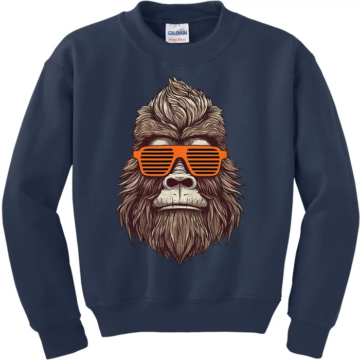 Bigfoot Birthday For Cool Striped Animal Theme Party Kids Sweatshirt