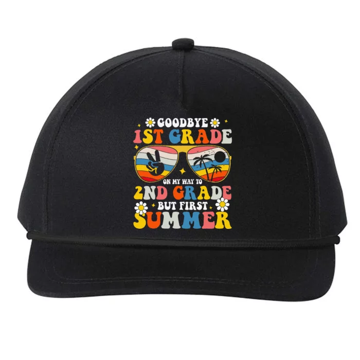 Bye Bye First 1st Grade Hello Summer Last Day Of School Snapback Five-Panel Rope Hat