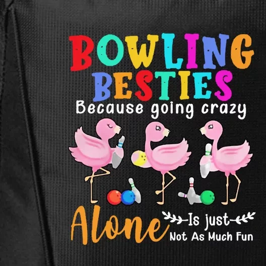 Bowling Besties Funny Best Friend City Backpack