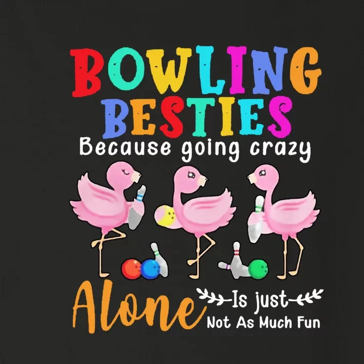 Bowling Besties Funny Best Friend Toddler Long Sleeve Shirt