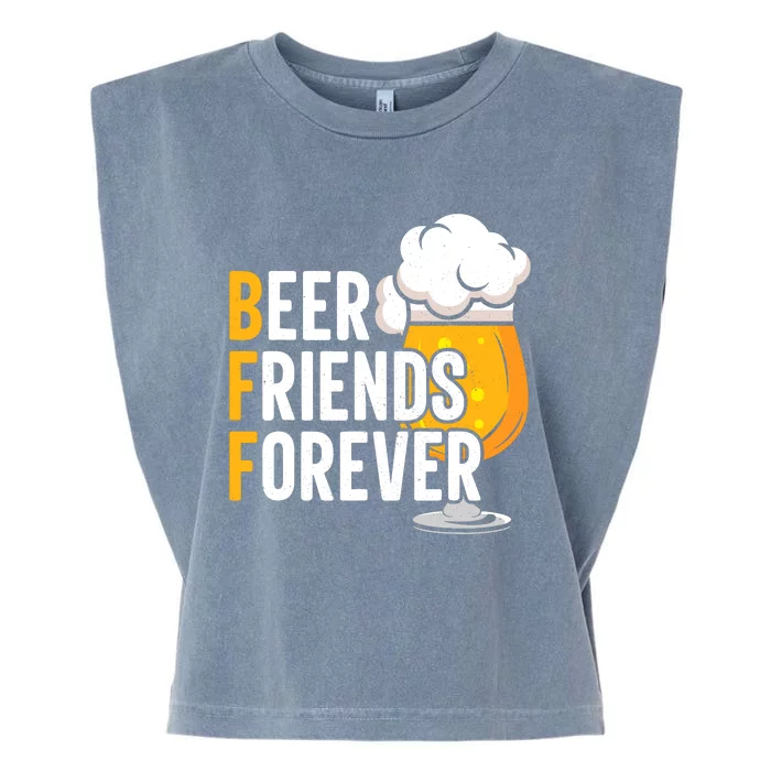 BFF Beer Friends Forever Happy Oktoberfest Garment-Dyed Women's Muscle Tee