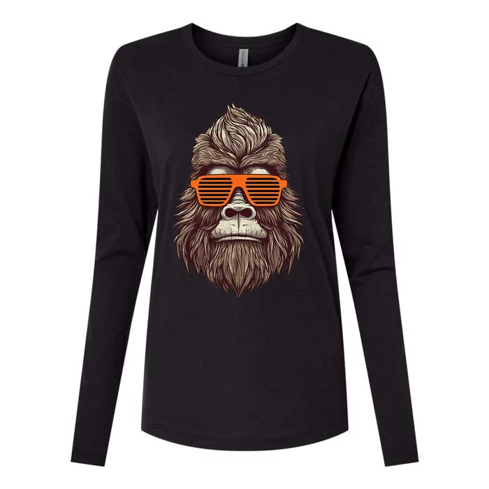 Bigfoot Birthday for Cool Striped Animal Theme Party Womens Cotton Relaxed Long Sleeve T-Shirt