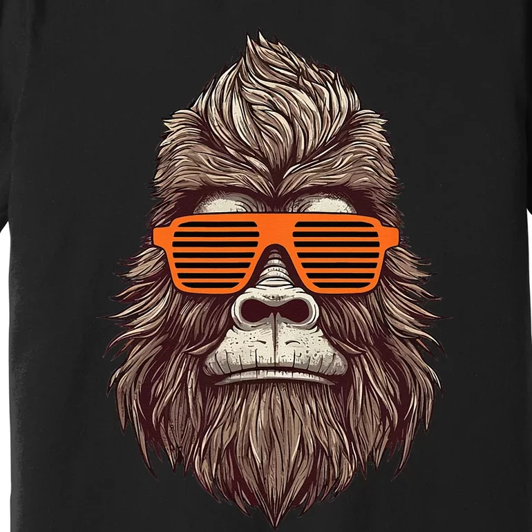 Bigfoot Birthday for Cool Striped Animal Theme Party Premium T-Shirt