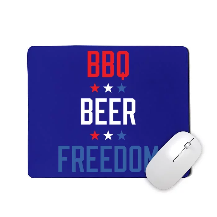 Bbq Beer Freedom Fourth Of July Independence Day Barbecue Cool Gift Mousepad