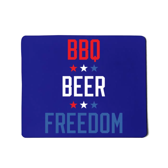 Bbq Beer Freedom Fourth Of July Independence Day Barbecue Cool Gift Mousepad