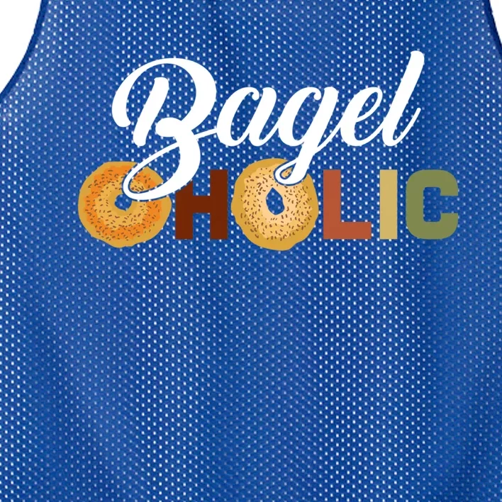 Bageloholic Bagel Food Lover Funny Bagel Day Saying Cool Gift Mesh Reversible Basketball Jersey Tank