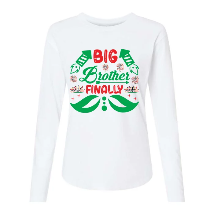 Big Brother Finally Womens Cotton Relaxed Long Sleeve T-Shirt