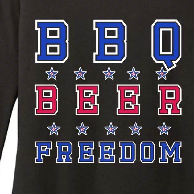 Bbq Beer Freedom Gift Womens CVC Long Sleeve Shirt