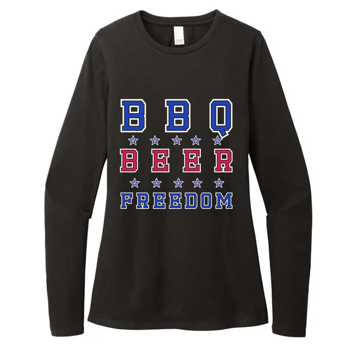 Bbq Beer Freedom Gift Womens CVC Long Sleeve Shirt